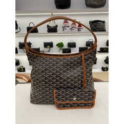 Goyard caramel dice mother Hobo shopping bag 98 new normalGoyard Old Flower Caramel Dice